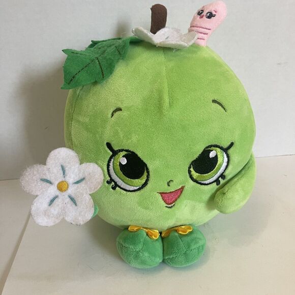 Shopkins Green Apple Bloom Plush COIN BANK & Stuffed Toy 2013 Moose Toys 12" - Picture 1 of 9